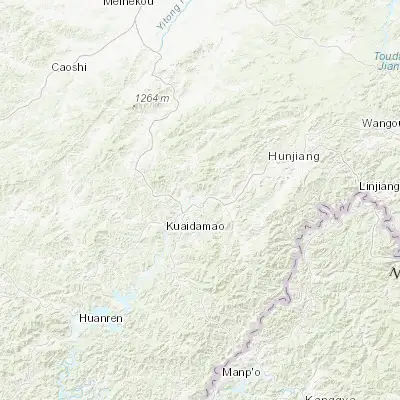 Map showing location of Erdaojiang (41.776390, 126.031940)
