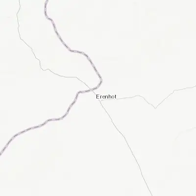 Map showing location of Erenhot (43.647500, 111.976670)