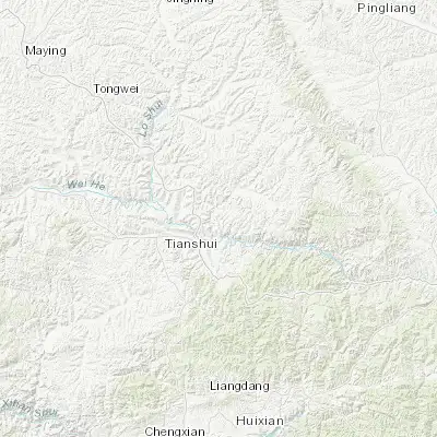 Map showing location of Fengwang (34.638440, 105.988640)