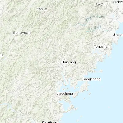 Map showing location of Fu’an (27.091310, 119.644460)
