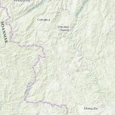 Map showing location of Fubang (22.904180, 99.802860)