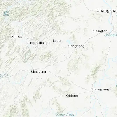 Map showing location of Gantang (27.437500, 111.973060)