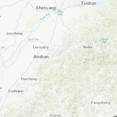 Map showing location of Gongchangling (41.116670, 123.450000)
