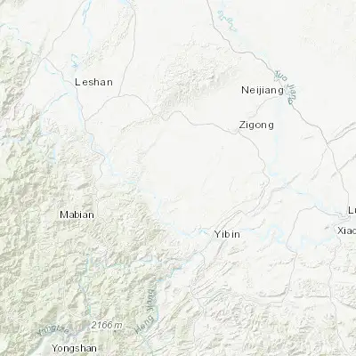 Map showing location of Guanyin (29.099260, 104.394160)