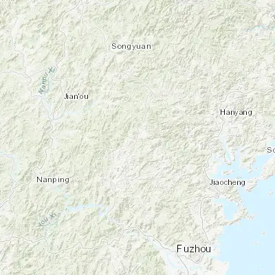 Map showing location of Gufeng (26.908330, 118.981940)