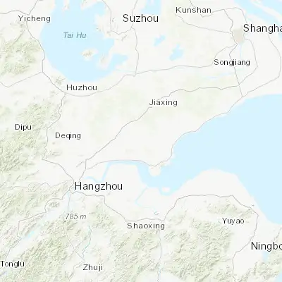 Map showing location of Haining (30.536290, 120.686380)