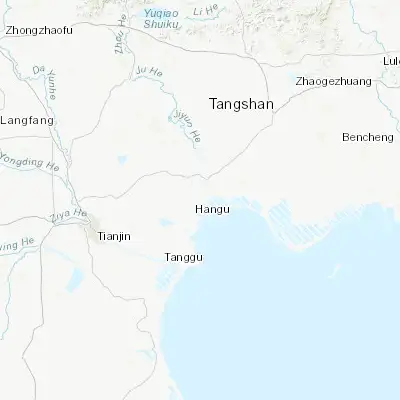 Map showing location of Hangu (39.248890, 117.789170)