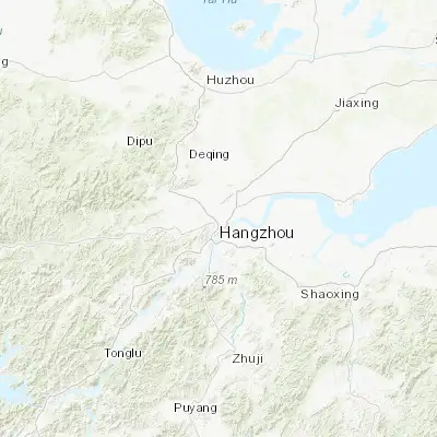 Map showing location of Hangzhou (30.293650, 120.161420)