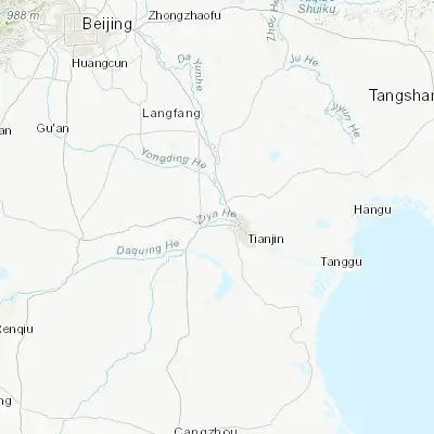 Map showing location of Hanjiashu (39.187500, 117.073060)