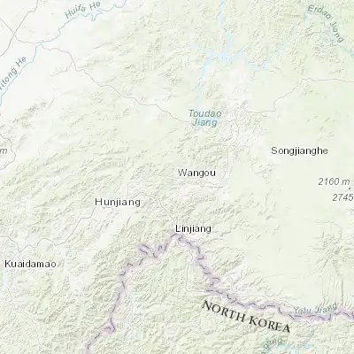 Map showing location of Hepingjie (42.059720, 126.915830)