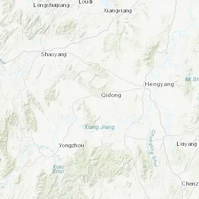Map showing location of Hongqiao (26.768370, 112.108140)