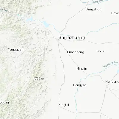Map showing location of Huaiyang (37.748610, 114.508610)