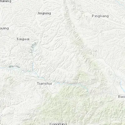 Map showing location of Huangmen (34.844800, 106.176960)