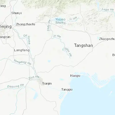 Map showing location of Huangzhuang (39.481670, 117.513610)