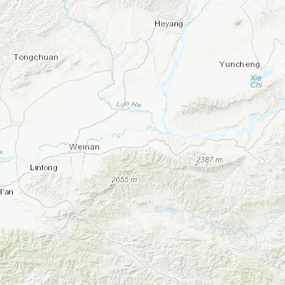 Map showing location of Huayin (34.565280, 110.066390)