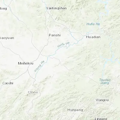 Map showing location of Huinan (42.622500, 126.261390)