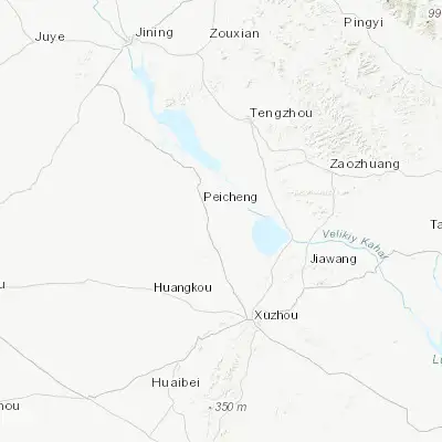 Map showing location of Huzhai (34.669440, 117.008330)