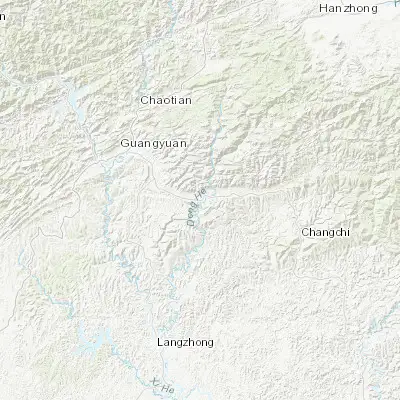 Map showing location of Jiachuan (32.209070, 106.214940)