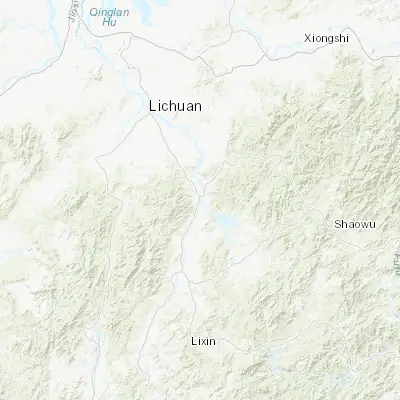 Map showing location of Jianchang (27.558310, 116.639780)