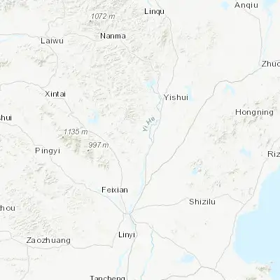 Map showing location of Jiehu (35.542780, 118.455000)