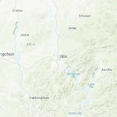 Map showing location of Jilin (43.850830, 126.560280)