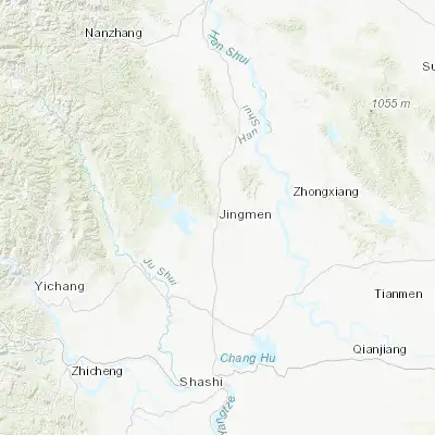 Map showing location of Jingmen (31.033610, 112.204720)