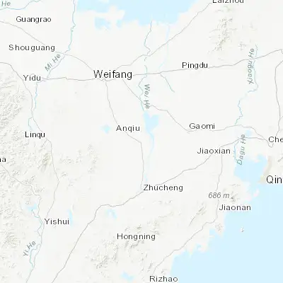 Map showing location of Jingzhi (36.310000, 119.387500)