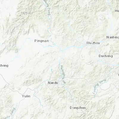 Map showing location of Jinji (23.228060, 110.826110)