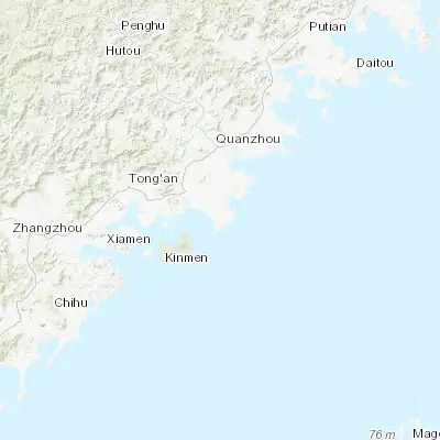 Map showing location of Jinjing (24.575000, 118.597220)
