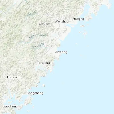 Map showing location of Jinxiang (27.432650, 120.606250)