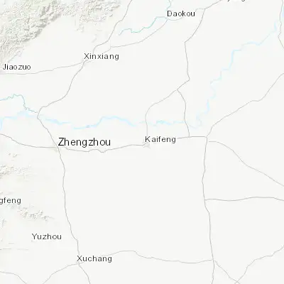 Map showing location of Kaifeng (34.798600, 114.307420)