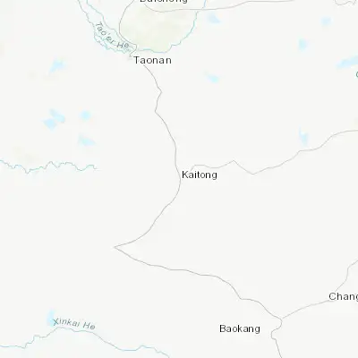 Map showing location of Kaitong (44.809130, 123.081080)