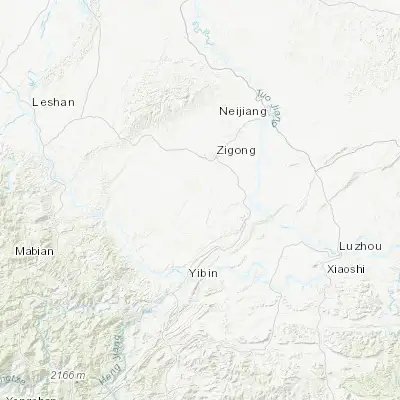 Map showing location of Kongtan (29.144080, 104.674740)