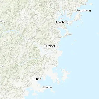 Map showing location of Kuai’an (26.034170, 119.416390)