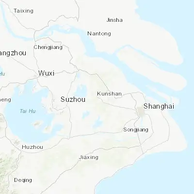 Map showing location of Kunshan (31.377620, 120.954310)