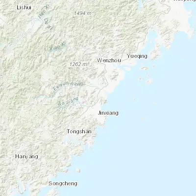 Map showing location of Kunyang (27.665830, 120.565830)
