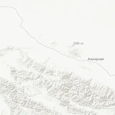 Map showing location of Laojunmiao (39.833330, 97.733330)