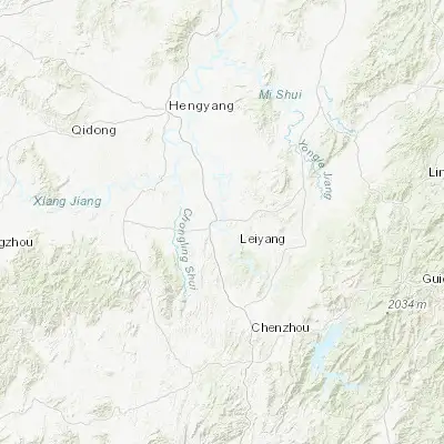 Map showing location of Leiyang (26.402380, 112.859080)