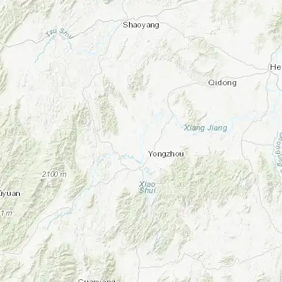 Map showing location of Lengshuitan (26.411100, 111.595590)