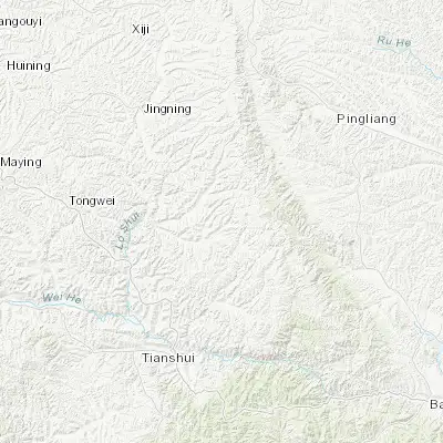 Map showing location of Lianwu (35.096840, 106.111050)