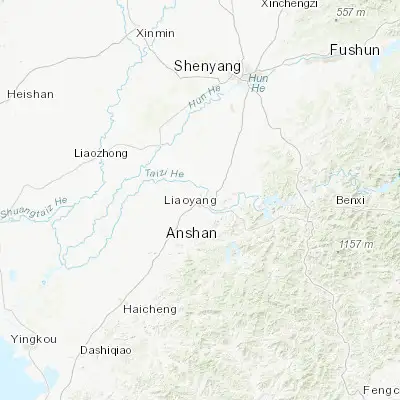 Map showing location of Liaoyang (41.271940, 123.173060)