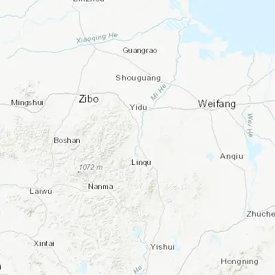 Map showing location of Linqu (36.515560, 118.539720)