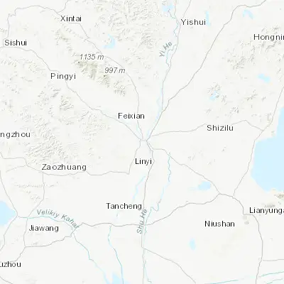 Map showing location of Linyi (35.063060, 118.342780)