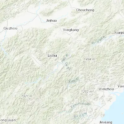 Map showing location of Lishui (28.460420, 119.910290)
