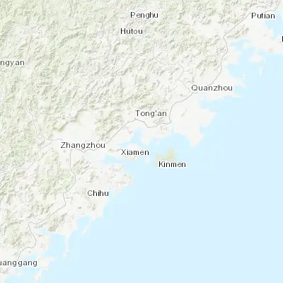 Map showing location of Liuwudiancun (24.569230, 118.190640)