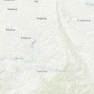 Map showing location of Longcheng (35.000960, 105.973390)