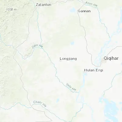 Map showing location of Longjiang (47.336010, 123.196000)