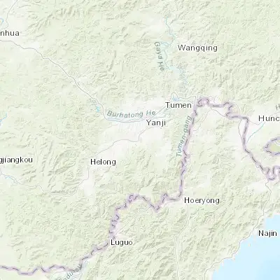 Map showing location of Longjing (42.771310, 129.423070)