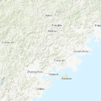 Map showing location of Longmen (24.959720, 118.088890)
