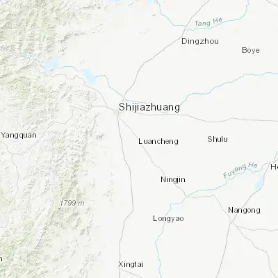 Map showing location of Luancheng (37.879170, 114.651670)